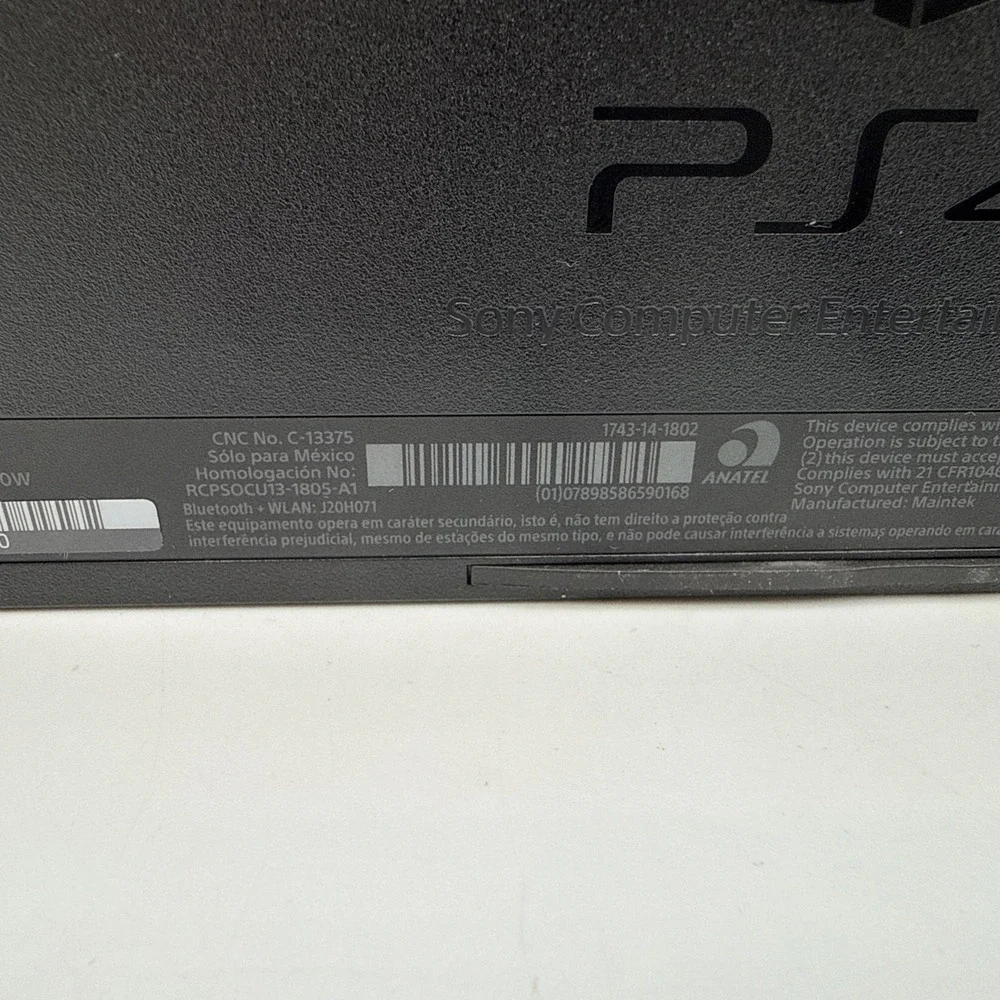 Sony PlayStation 4 CUH-1115A 500GB Black Console No Power Cord Works